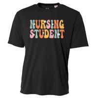 Nursing Student Week Groovy Appreciation Day For Women Work Cooling Performance Crew T-Shirt