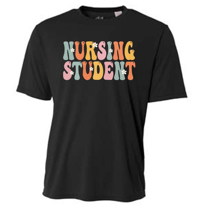 Nursing Student Week Groovy Appreciation Day For Women Work Cooling Performance Crew T-Shirt