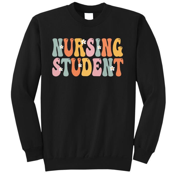 Nursing Student Week Groovy Appreciation Day For Women Work Sweatshirt