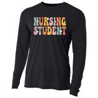 Nursing Student Week Groovy Appreciation Day For Women Work Cooling Performance Long Sleeve Crew