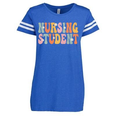 Nursing Student Week Groovy Appreciation Day For Women Work Enza Ladies Jersey Football T-Shirt