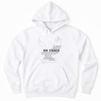 New Strength Wings Like Eagles Isaiah 4031 Blk Letter Hoodie