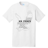 New Strength Wings Like Eagles Isaiah 4031 Blk Letter Tall T-Shirt