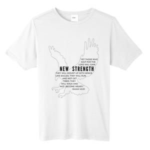 New Strength Wings Like Eagles Isaiah 4031 Blk Letter Tall Fusion ChromaSoft Performance T-Shirt