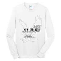 New Strength Wings Like Eagles Isaiah 4031 Blk Letter Tall Long Sleeve T-Shirt