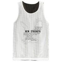 New Strength Wings Like Eagles Isaiah 4031 Blk Letter Mesh Reversible Basketball Jersey Tank