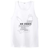 New Strength Wings Like Eagles Isaiah 4031 Blk Letter PosiCharge Competitor Tank