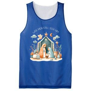 Nativity Scene Wise Still Seek Him Bohemian Christmas Mesh Reversible Basketball Jersey Tank