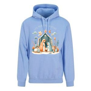 Nativity Scene Wise Still Seek Him Bohemian Christmas Unisex Surf Hoodie