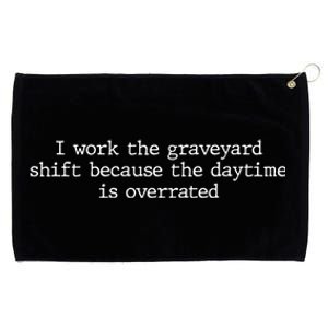 Night Shift Working Quote Nurses Night Crew Nursing Team Great Gift Grommeted Golf Towel