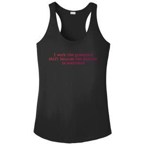 Night Shift Working Quote Nurses Night Crew Nursing Team Great Gift Ladies PosiCharge Competitor Racerback Tank