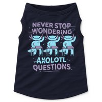 Never Stop Wondering AXOLOTL QUESTIONS Doggie Tank