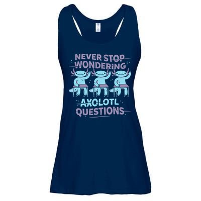 Never Stop Wondering AXOLOTL QUESTIONS Ladies Essential Flowy Tank