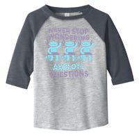 Never Stop Wondering AXOLOTL QUESTIONS Toddler Fine Jersey T-Shirt
