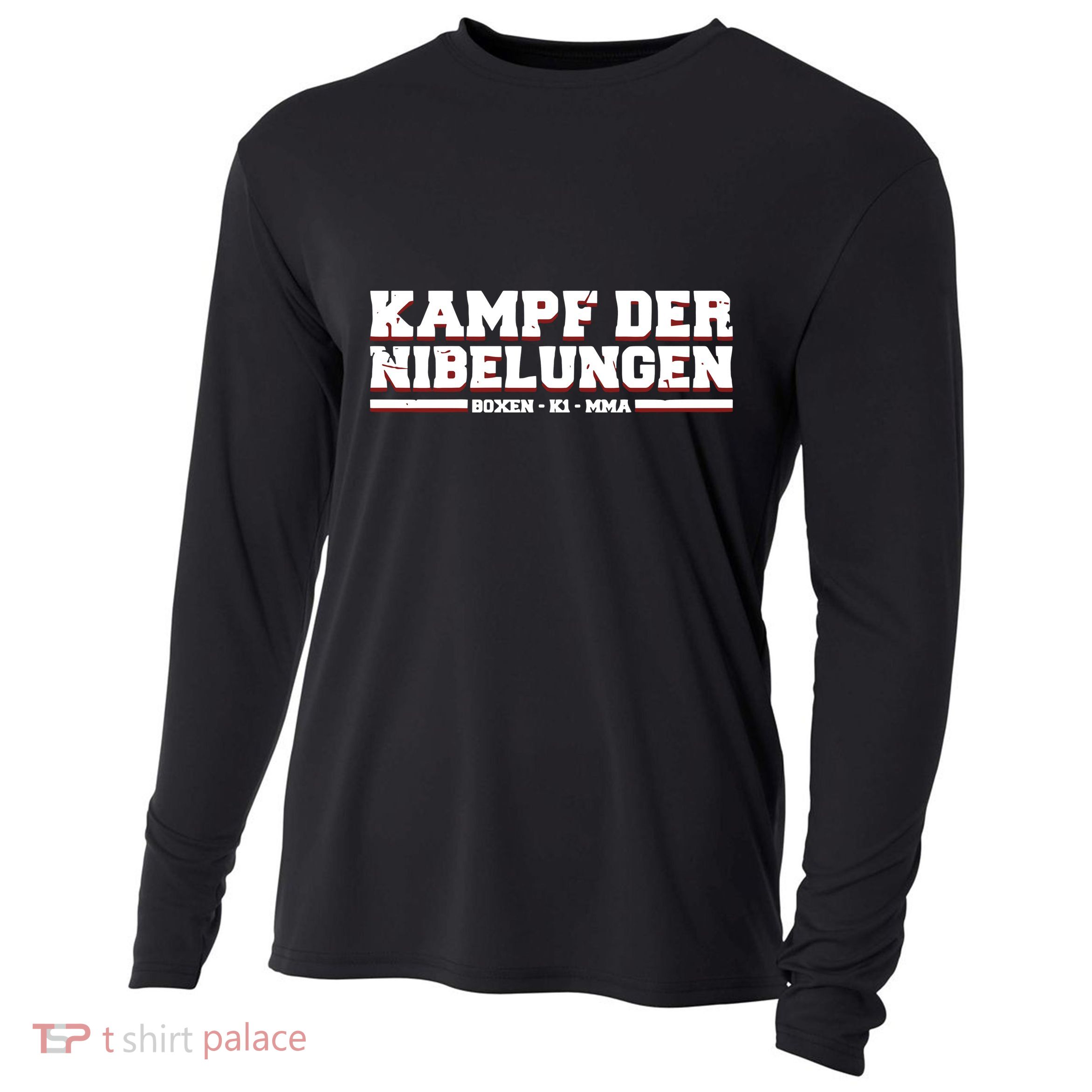 Nick Schwiderski Wearing Kampf Der Nibelungen Cooling Performance Long Sleeve Crew
