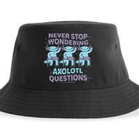Never Stop Wondering Axolotl Questions Sustainable Bucket Hat