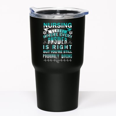 Nursing School Where Every Answer Is Right But You're Still Probably Wrong Tumbler