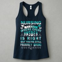 Nursing School Where Every Answer Is Right But You're Still Probably Wrong Womens Tank Top