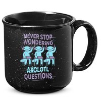 Never Stop Wondering AXOLOTL QUESTIONS For Axolotl Lovers 15oz Campfire Ceramic Mug