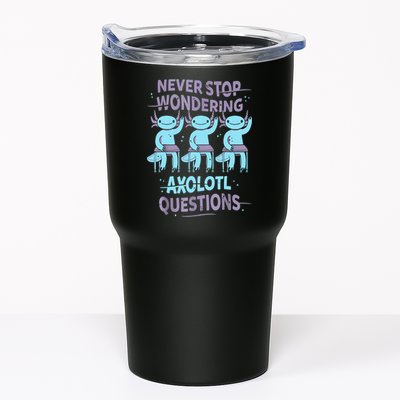 Never Stop Wondering AXOLOTL QUESTIONS For Axolotl Lovers Tumbler