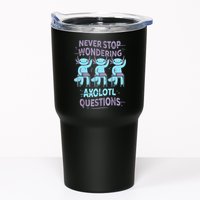 Never Stop Wondering AXOLOTL QUESTIONS For Axolotl Lovers Tumbler