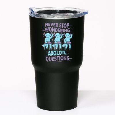 Never Stop Wondering AXOLOTL QUESTIONS For Axolotl Lovers Tumbler