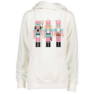 Nutcracker Squad Xmas Christmas Pajamas Womens Funnel Neck Pullover Hood