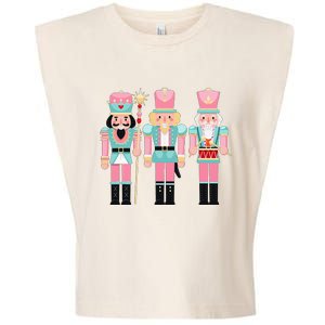 Nutcracker Squad Xmas Christmas Pajamas Garment-Dyed Women's Muscle Tee