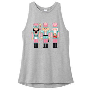 Nutcracker Squad Xmas Christmas Pajamas Ladies PosiCharge Tri-Blend Wicking Tank