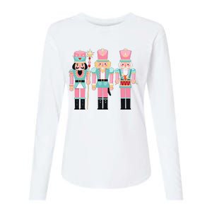 Nutcracker Squad Xmas Christmas Pajamas Womens Cotton Relaxed Long Sleeve T-Shirt