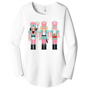 Nutcracker Squad Xmas Christmas Pajamas Women's Perfect Tri Tunic Long Sleeve Shirt