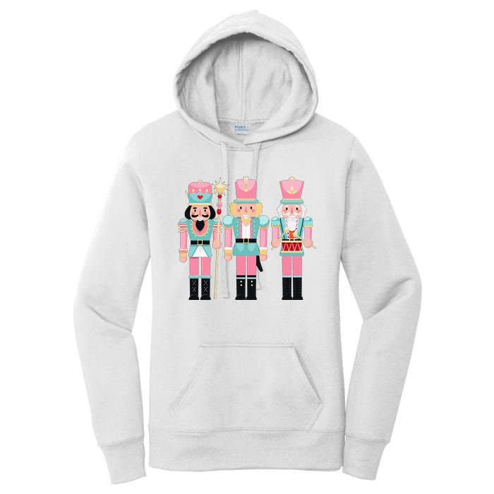 Nutcracker Squad Xmas Christmas Pajamas Women's Pullover Hoodie