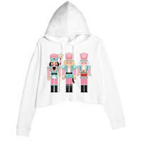 Nutcracker Squad Xmas Christmas Pajamas Crop Fleece Hoodie