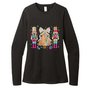 Nutcracker Squad Xmas Christmas Tree Womens CVC Long Sleeve Shirt