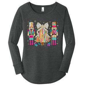 Nutcracker Squad Xmas Christmas Tree Women's Perfect Tri Tunic Long Sleeve Shirt