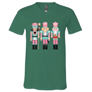 Nutcracker Squad Xmas Christmas Pajamas V-Neck T-Shirt