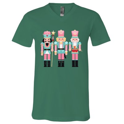 Nutcracker Squad Xmas Christmas Pajamas V-Neck T-Shirt