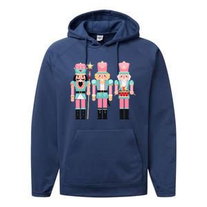 Nutcracker Squad Xmas Christmas Pajamas Performance Fleece Hoodie