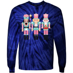 Nutcracker Squad Xmas Christmas Pajamas Tie-Dye Long Sleeve Shirt