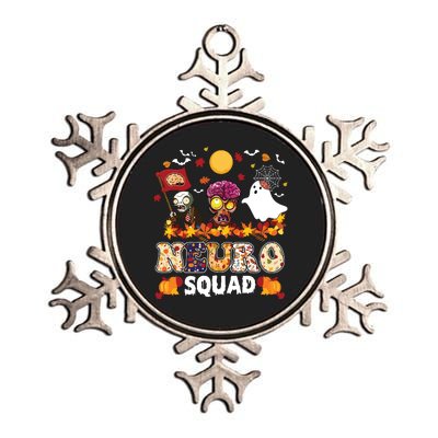 Neuro Squad Zombies Boo Brain Flag Halloween Spooky Season Metallic Star Ornament