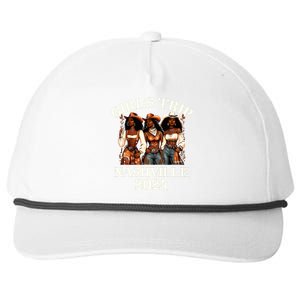 Nashville Trip 2024 African Melanin Cowgirl Snapback Five-Panel Rope Hat