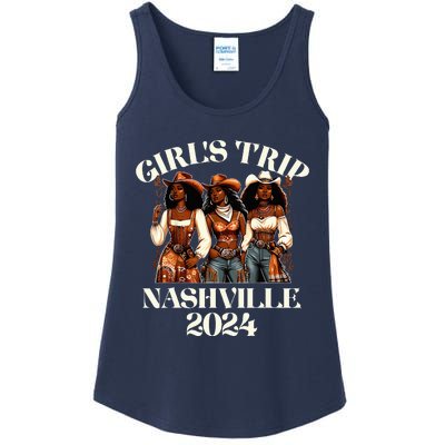 Nashville Trip 2024 African Melanin Cowgirl Ladies Essential Tank