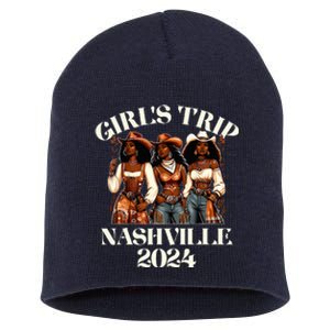 Nashville Trip 2024 African Melanin Cowgirl Short Acrylic Beanie