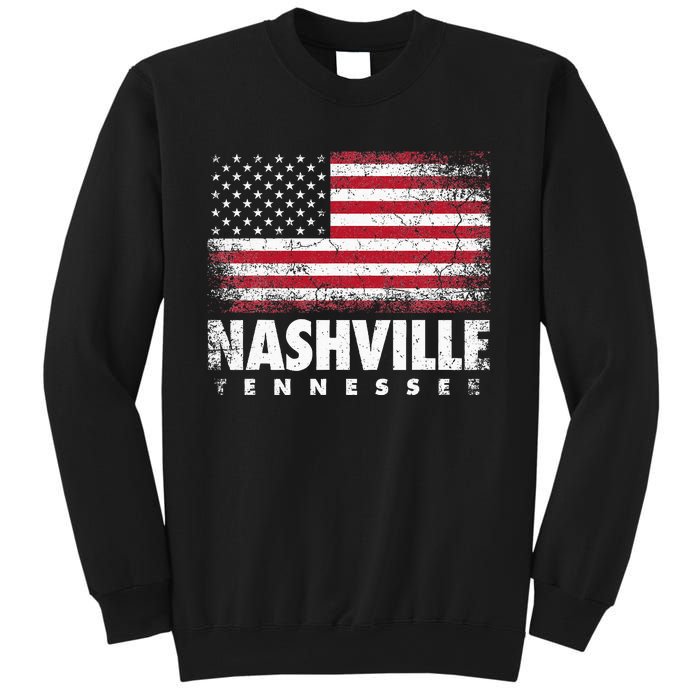 Nashville Tennessee 4th Of July American Flag Usa America Sweatshirt