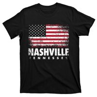 Nashville Tennessee 4th Of July American Flag Usa America T-Shirt