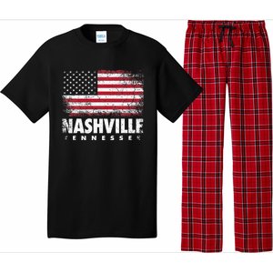 Nashville Tennessee 4th Of July American Flag Usa America Pajama Set