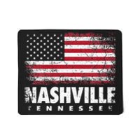 Nashville Tennessee 4th Of July American Flag Usa America Mousepad