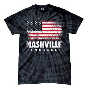 Nashville Tennessee 4th Of July American Flag Usa America Tie-Dye T-Shirt