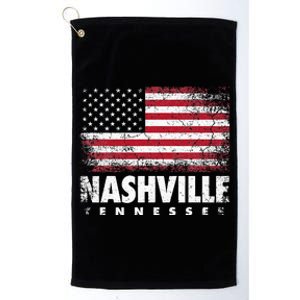 Nashville Tennessee 4th Of July American Flag Usa America Platinum Collection Golf Towel