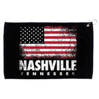 Nashville Tennessee 4th Of July American Flag Usa America Grommeted Golf Towel